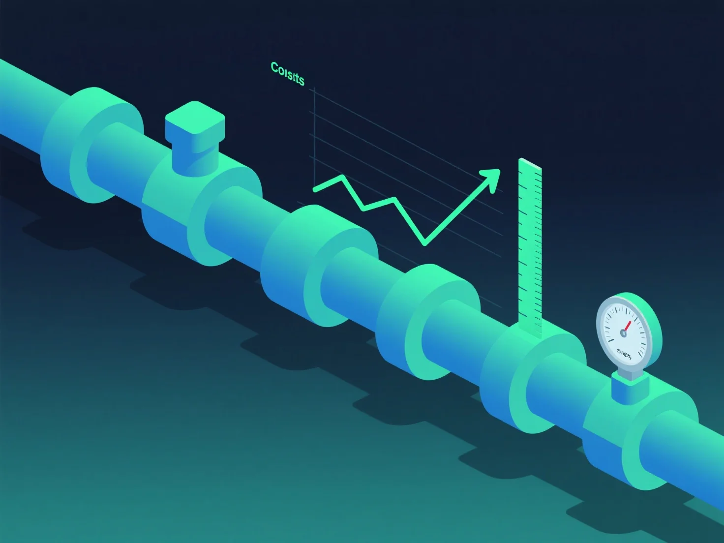 How does cost predictability improve budgeting accuracy in 3D pipelines?