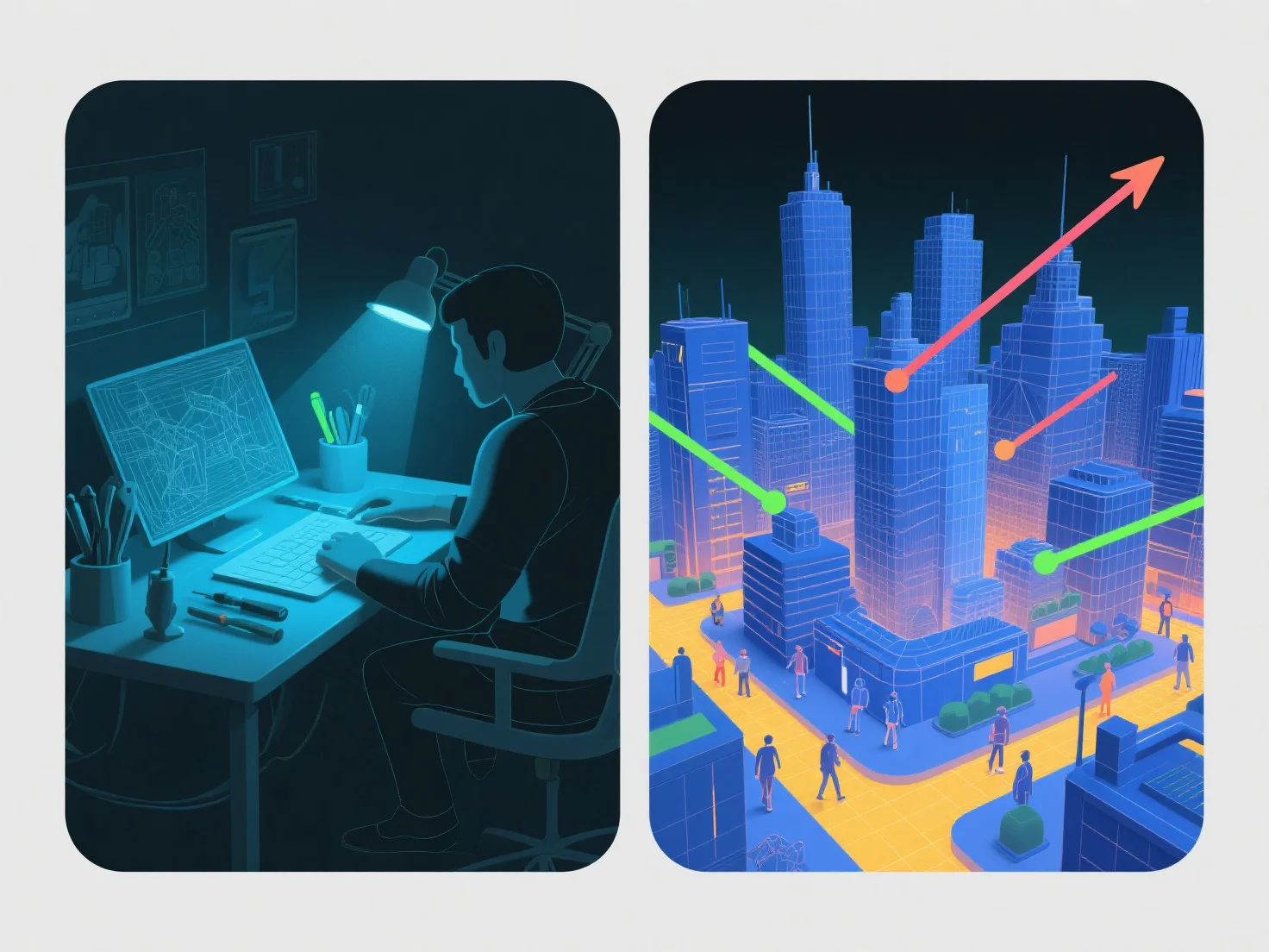 How does 3D modeling help in creating virtual environments for the entertainment industry?