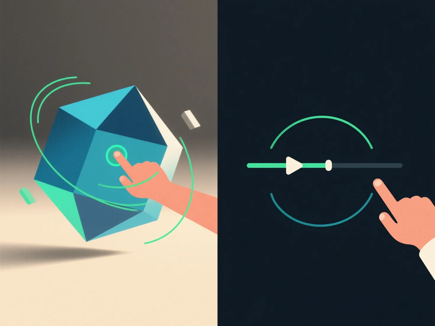 How do interactive 3D presentations compare to linear video demos?