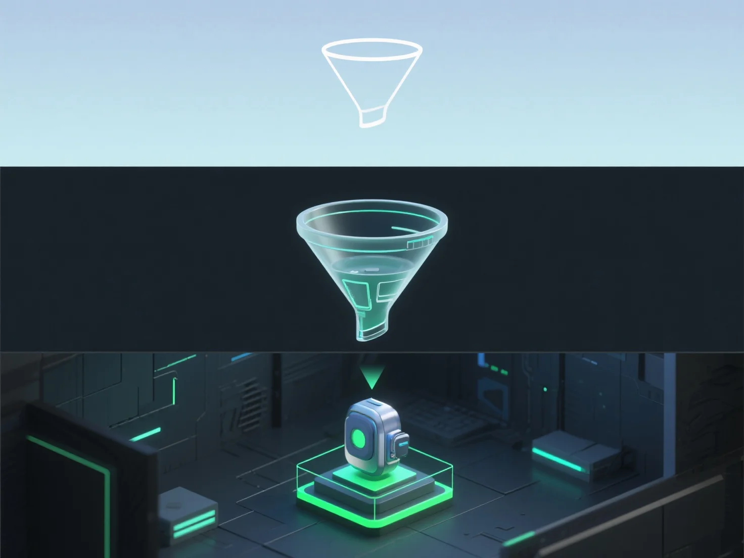 How does 3D product visualization compare across sales funnel stages?