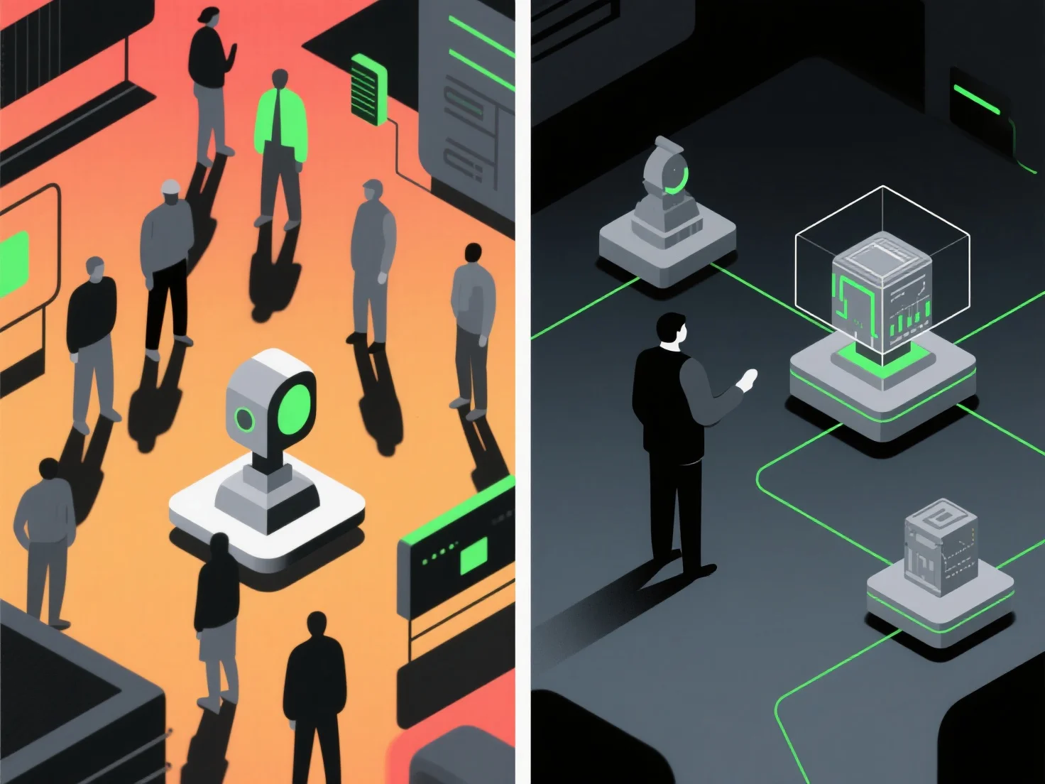 How does 3D presentation perform in high-traffic versus low-traffic environments?