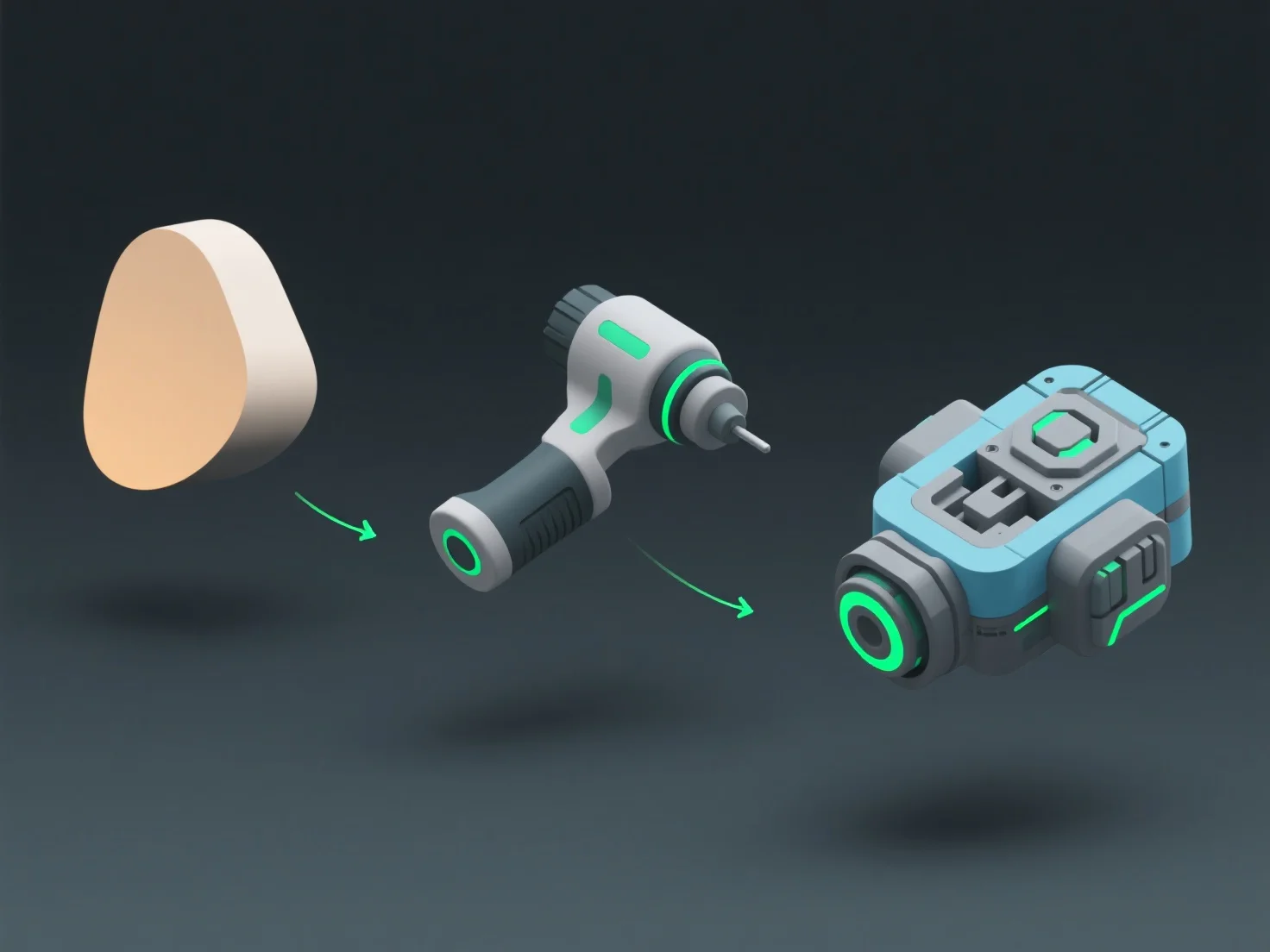 How does 3D visualization differ across product complexity levels?