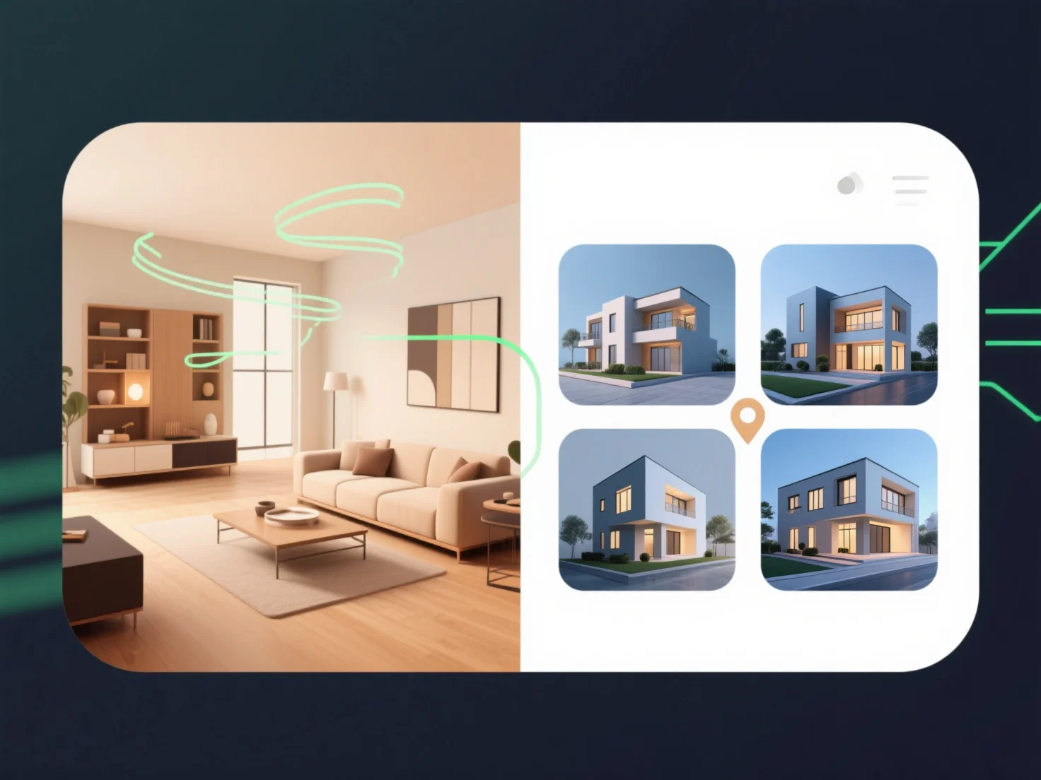 How do 3D walkthroughs compare to image galleries in property marketing?