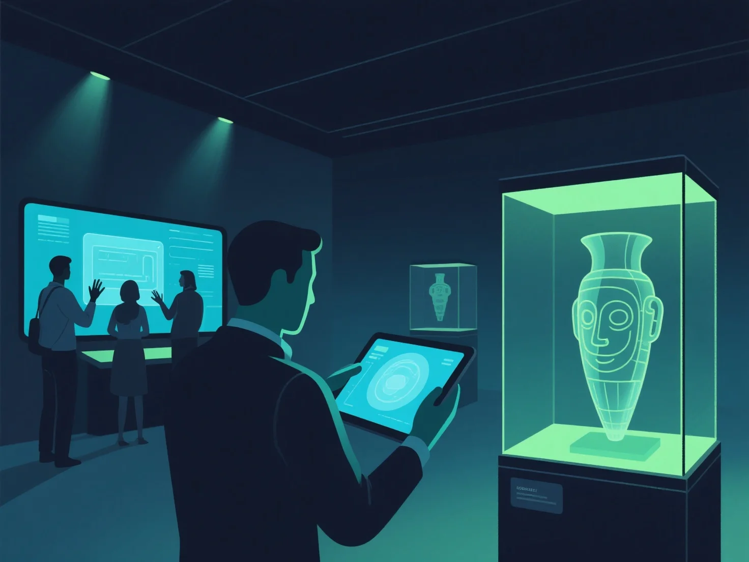 How do 3D models assist in the development of interactive exhibitions in museums?