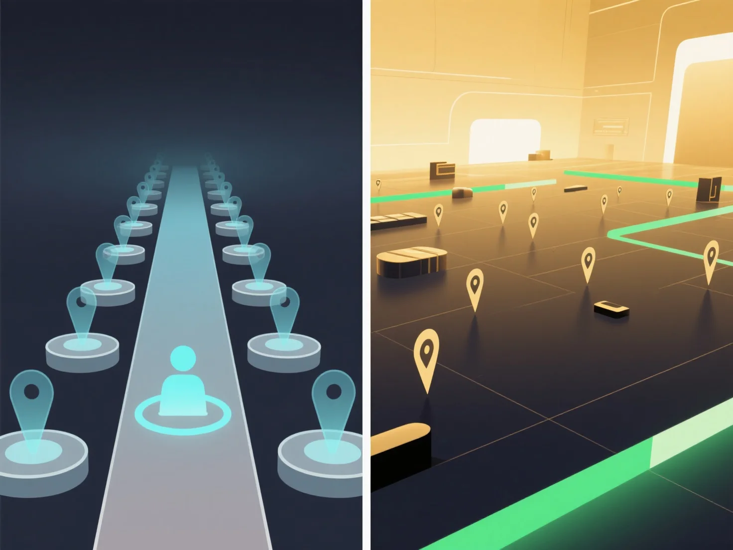 How do guided 3D experiences compare to free exploration?