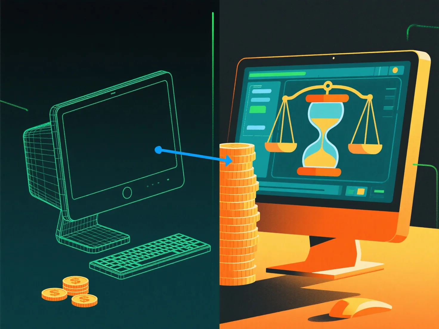 How do real-time 3D solutions compare to offline rendering in cost?