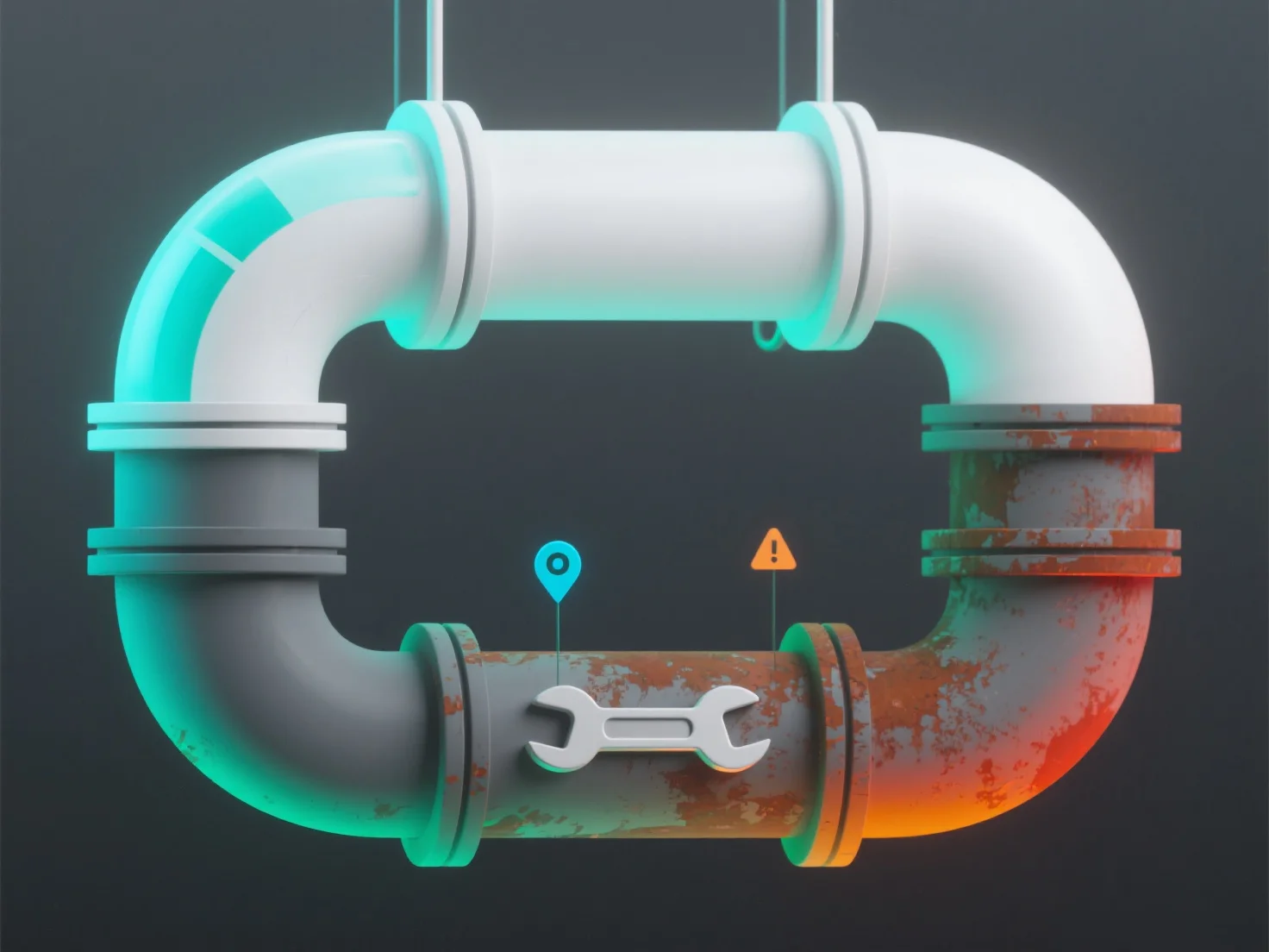 How do 3D pipelines compare in maintenance risk?