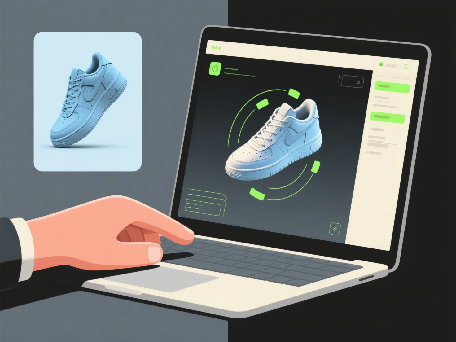 How does 3D modeling improve online shopping experiences on e-commerce sites?