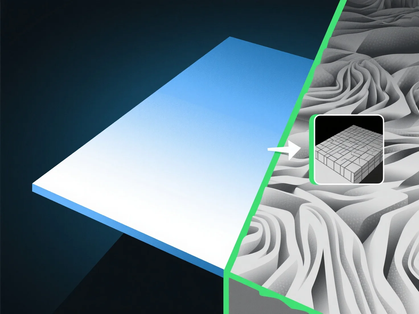 What does displacement mapping do in 3D texturing?