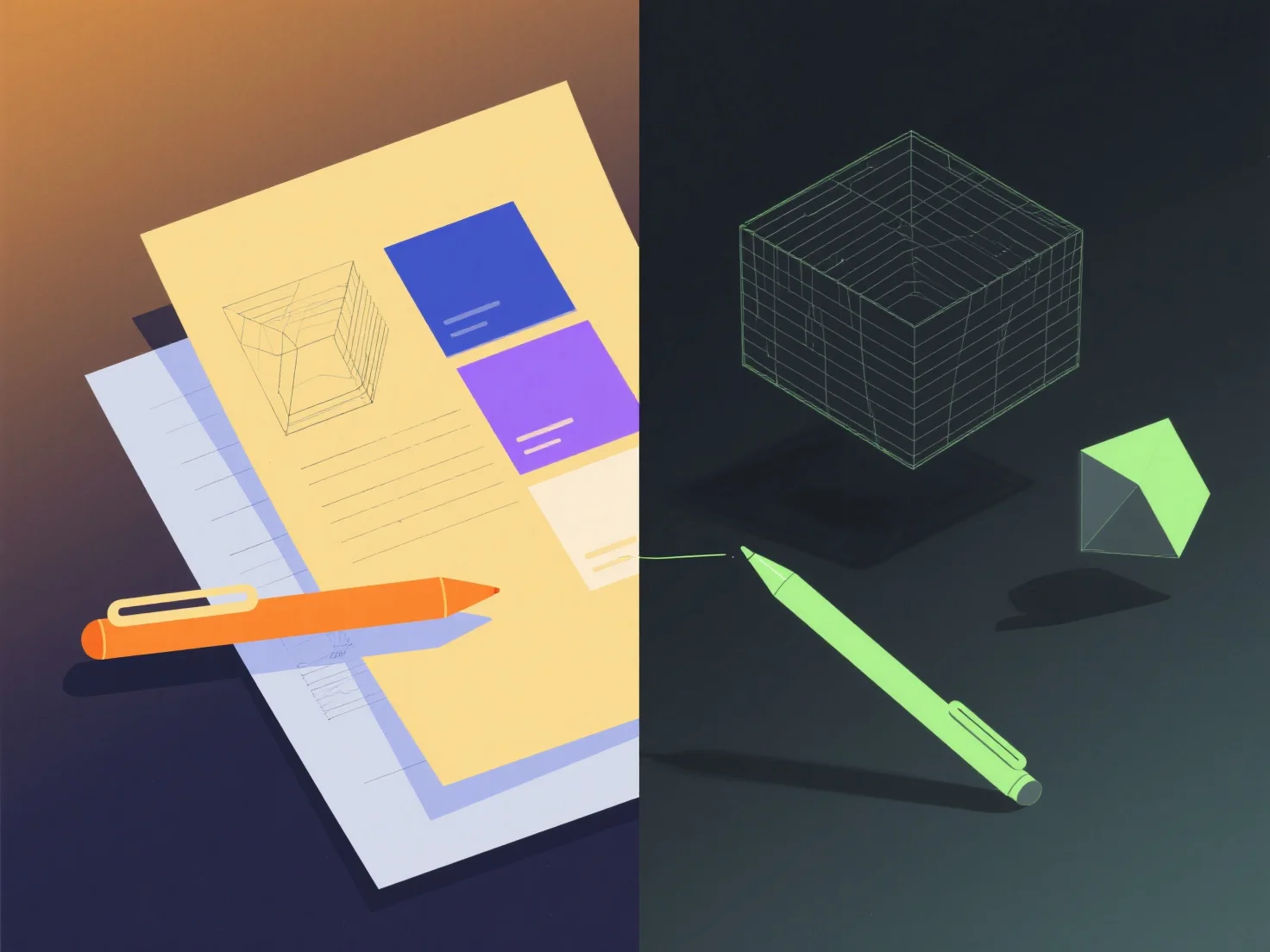 What does 3D pipeline mean and how does it differ from 2D design workflows?