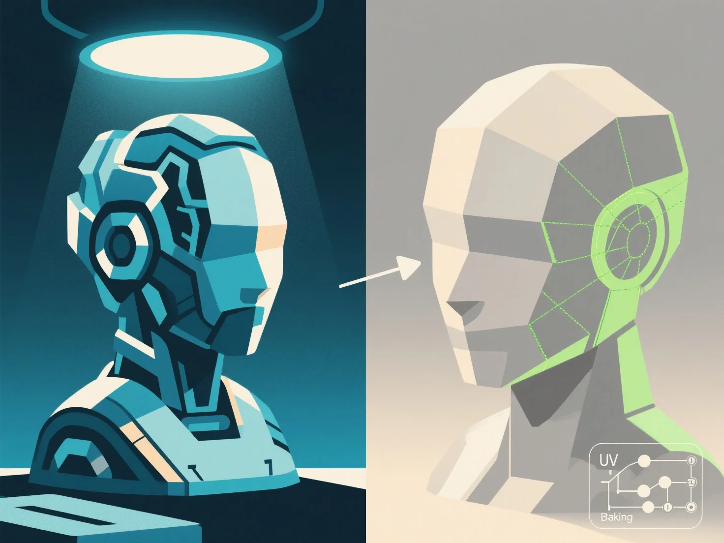 How do baking textures affect the overall 3D workflow?