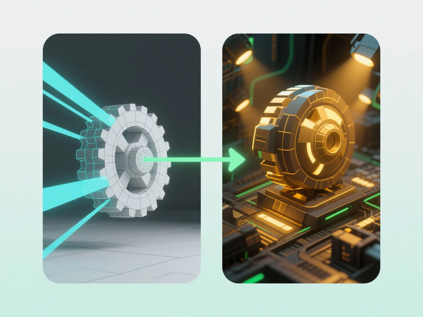 How does real-time 3D rendering differ from offline rendering in terms of process?