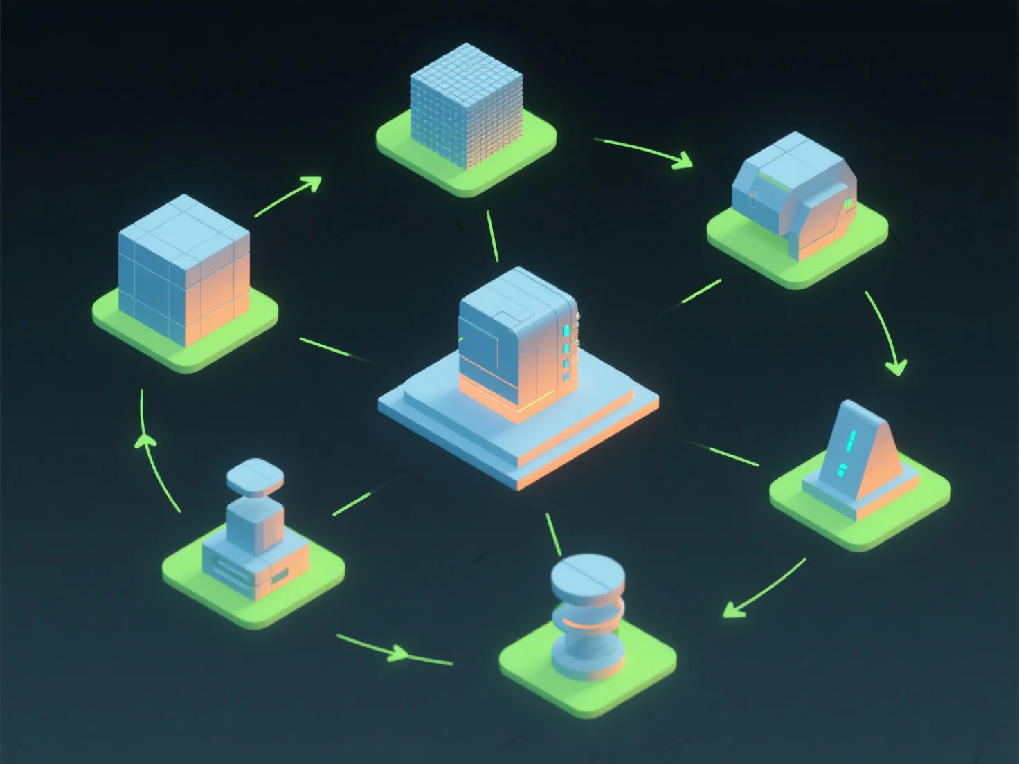 How do feedback loops in the 3D production process affect final output?