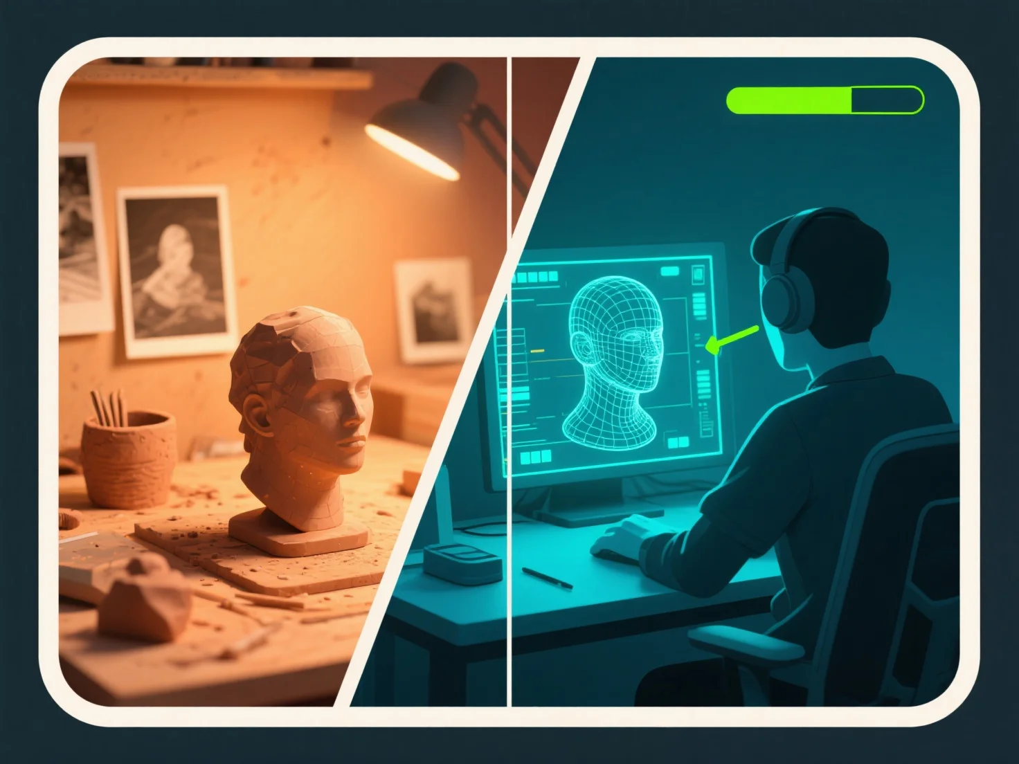 How does real-time rendering impact asset creation in 3D game development?