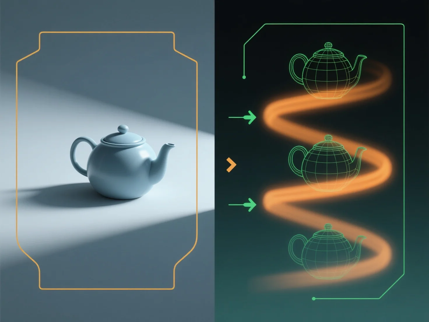 How does the rendering pipeline differ between static images and animated scenes?
