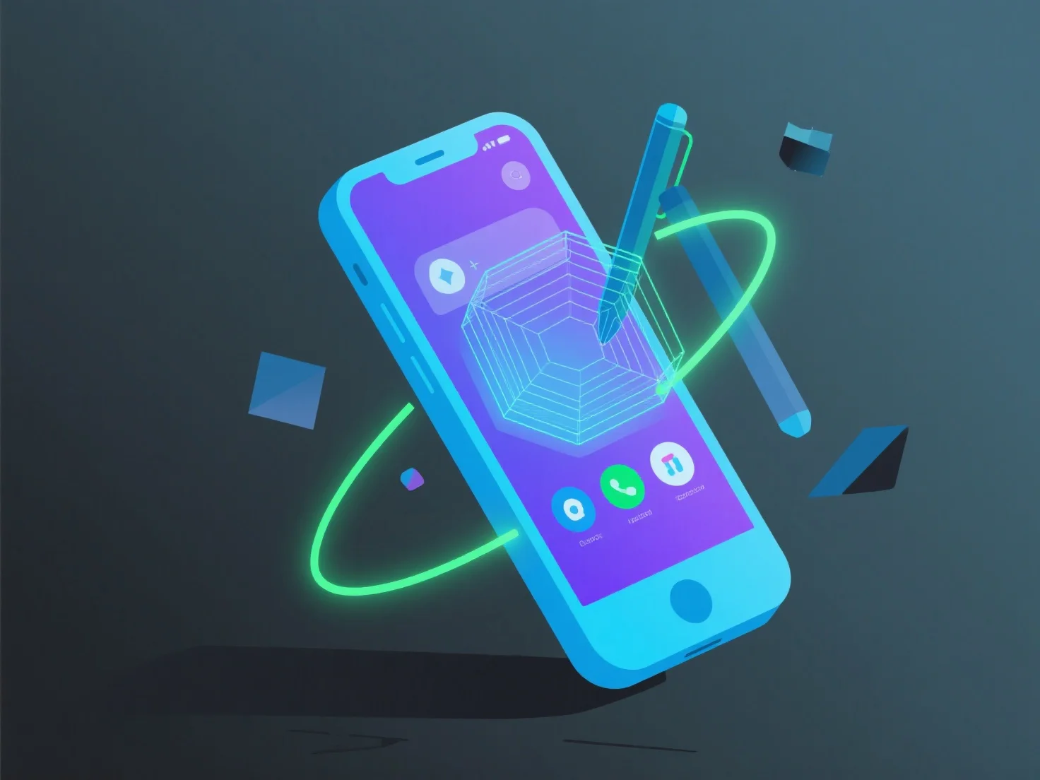 How does 3D modeling assist in the development of interactive mobile apps?