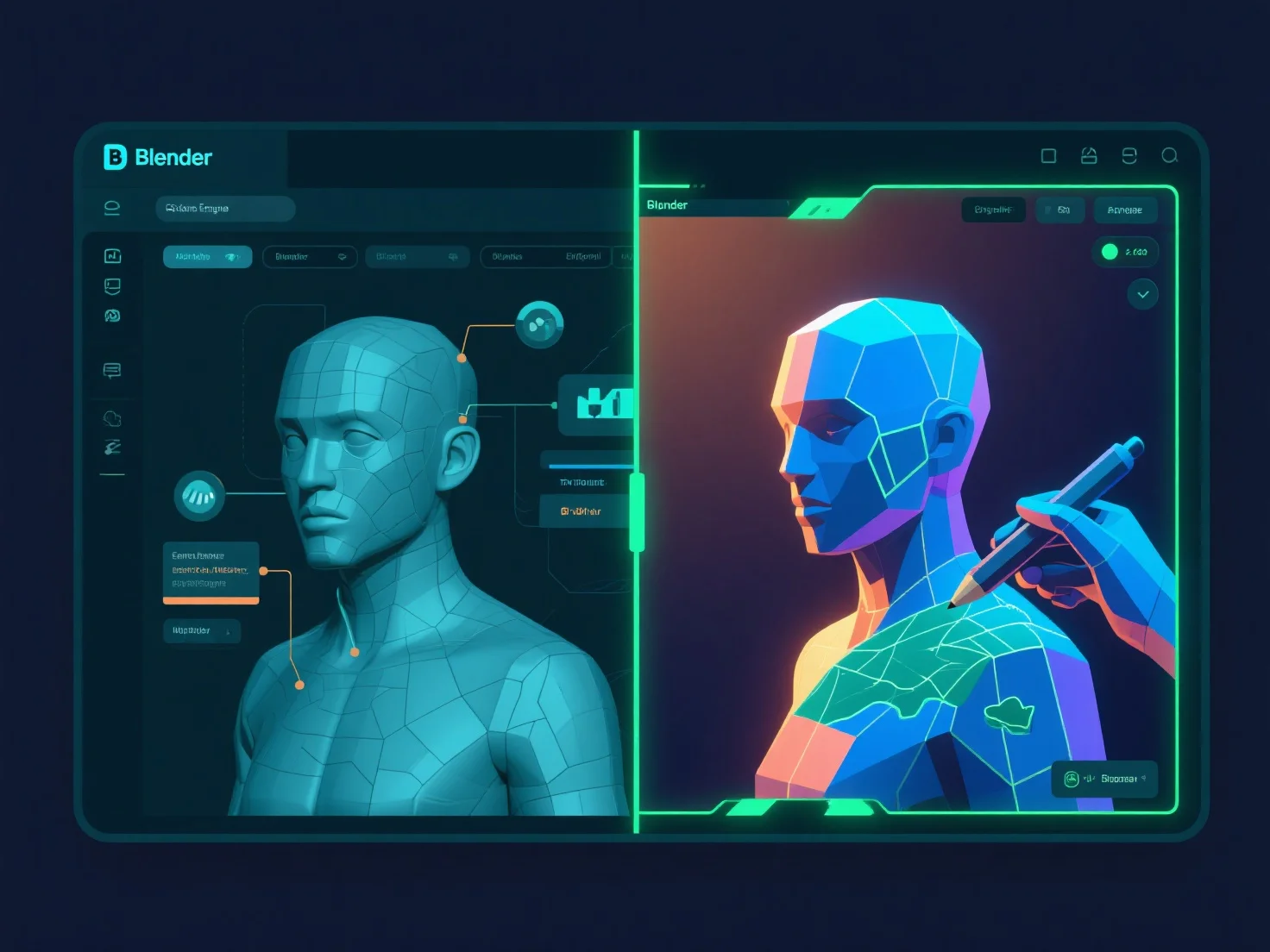 What are the advantages of using Blender for game asset creation?