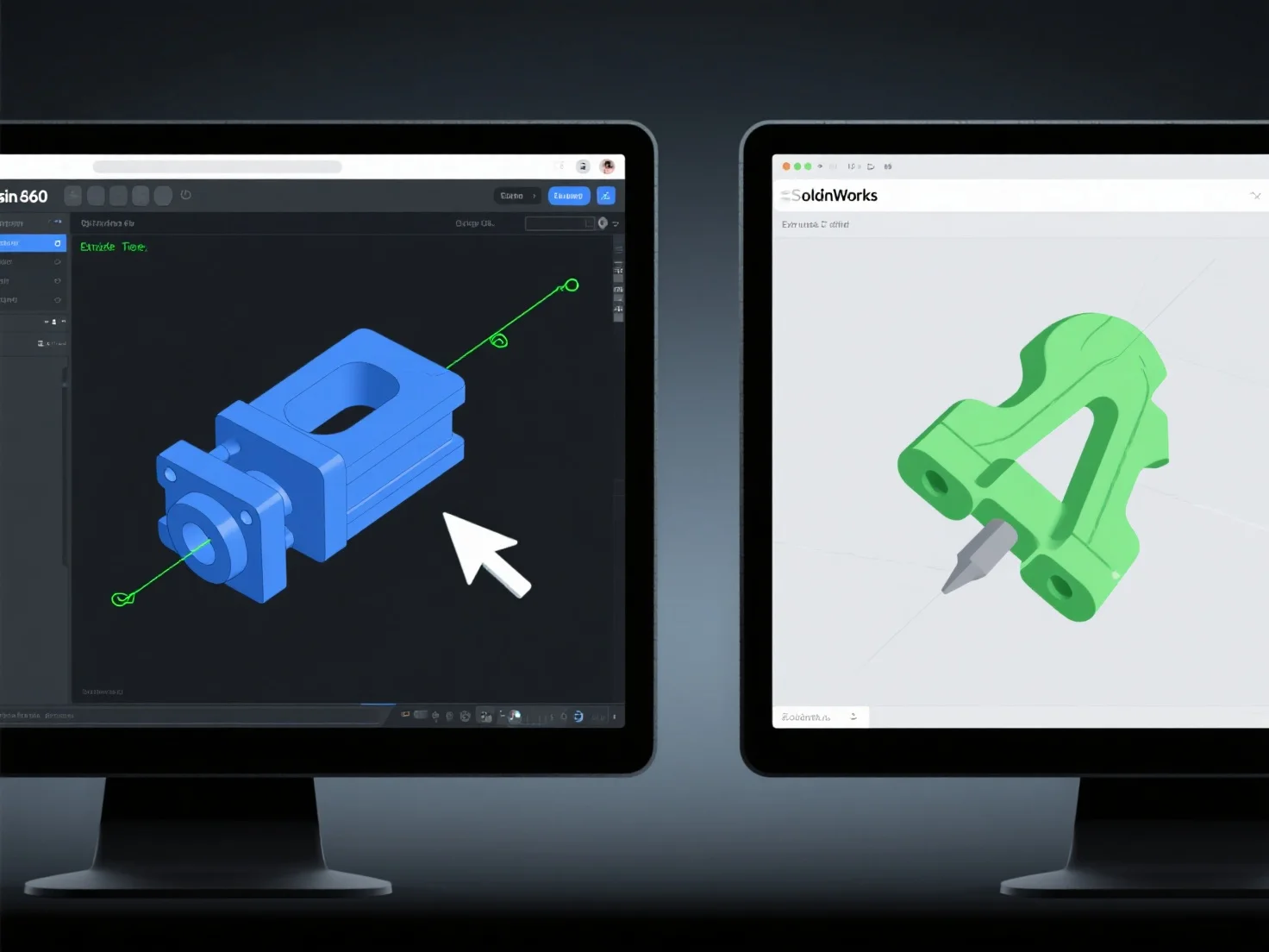 How does Fusion 360 compare to SolidWorks for CAD modeling in 3D design?