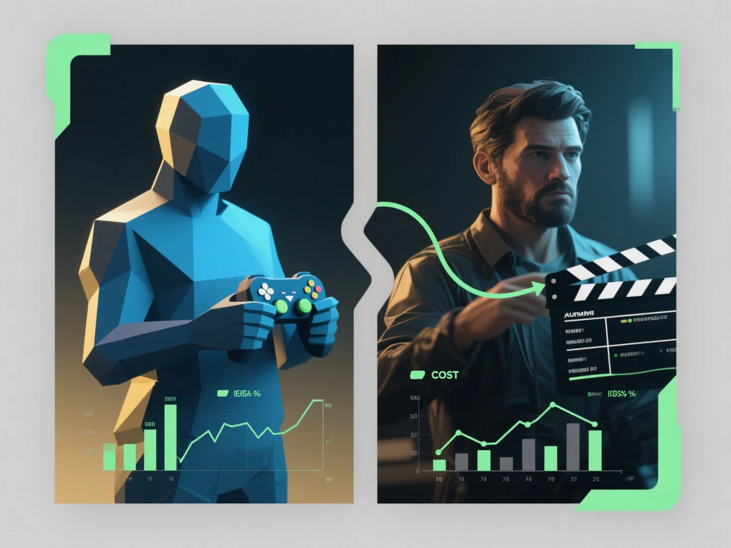 What is the cost difference between 3D design for games and 3D design for films?