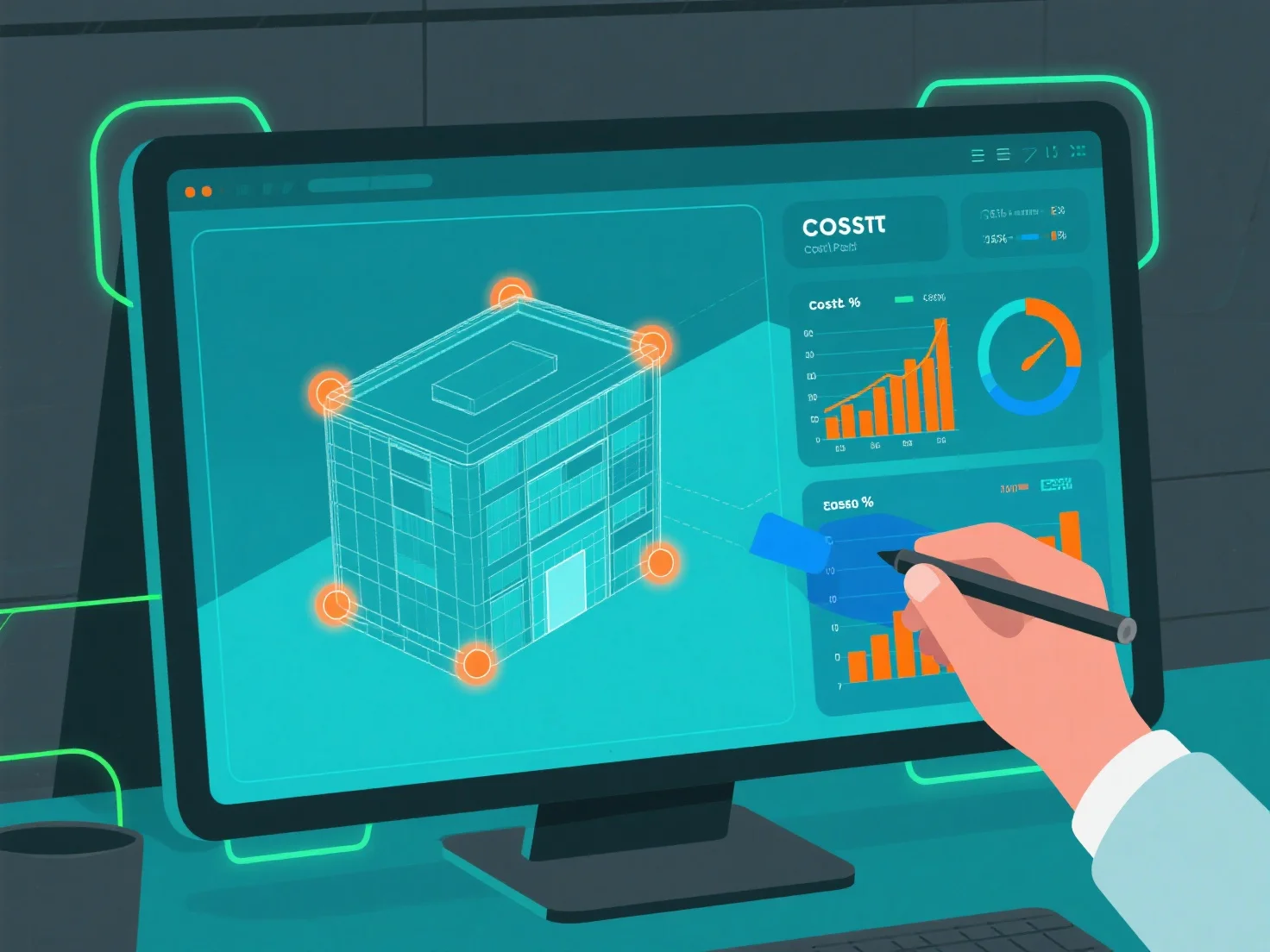 How does real-time feedback affect 3D project costs?