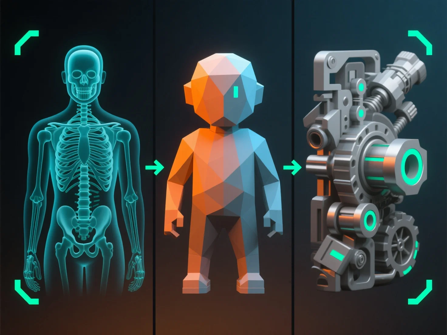 How do quality benchmarks for 3D models differ between industries?