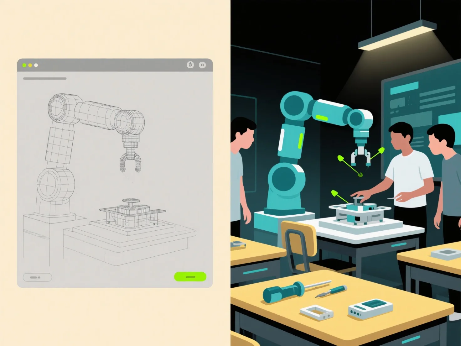 3Dモデリングツールはどのようにしてロボット工学や自動化の教育に利用できるのでしょうか？