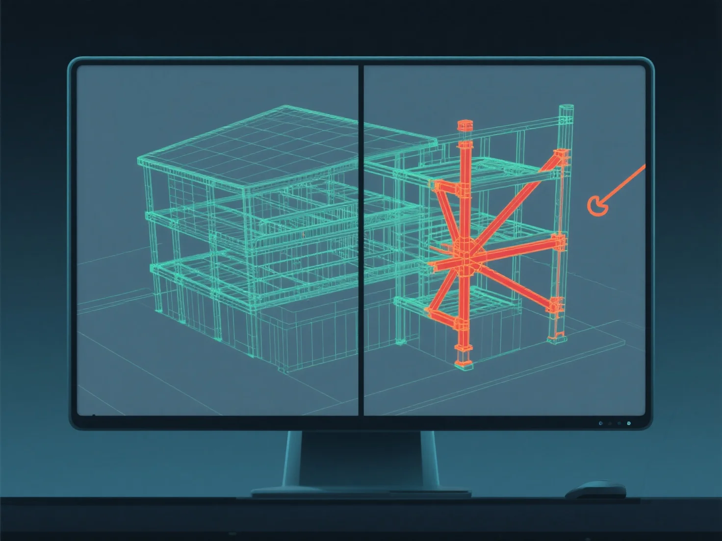 How can 3D modeling help solve structural issues in architecture?