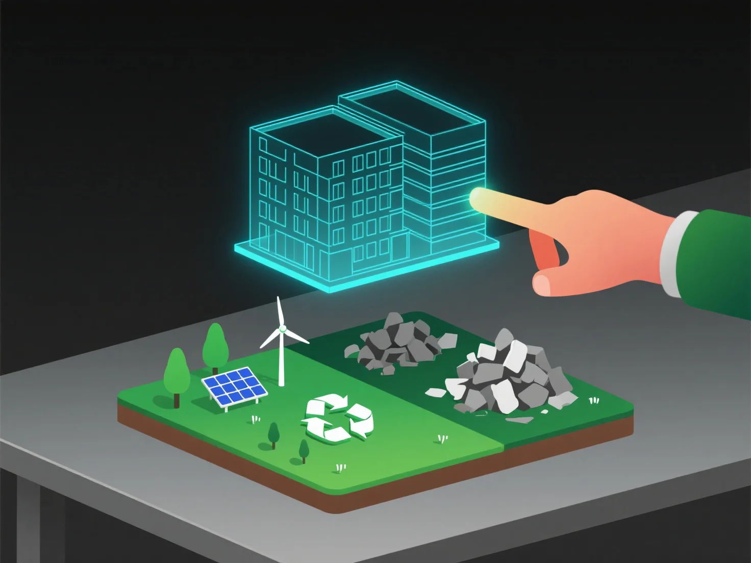 How does 3D modeling help solve environmental sustainability issues in design?