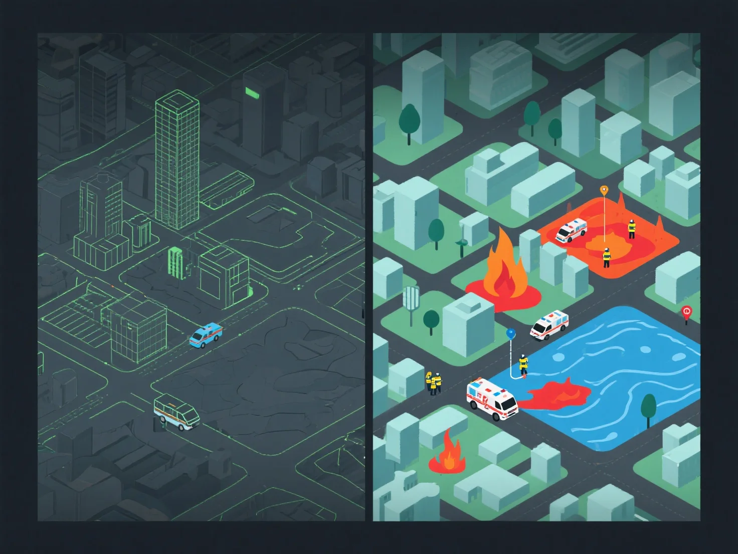 What are the benefits of using 3D modeling in disaster management simulations?