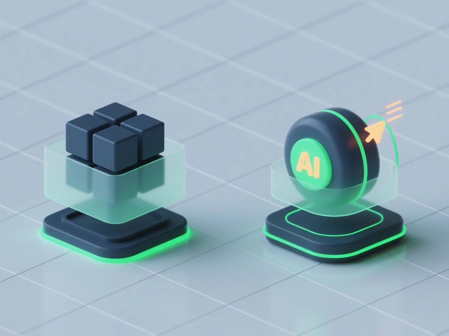 How can 3D models assist in comparing design options for augmented reality experiences?