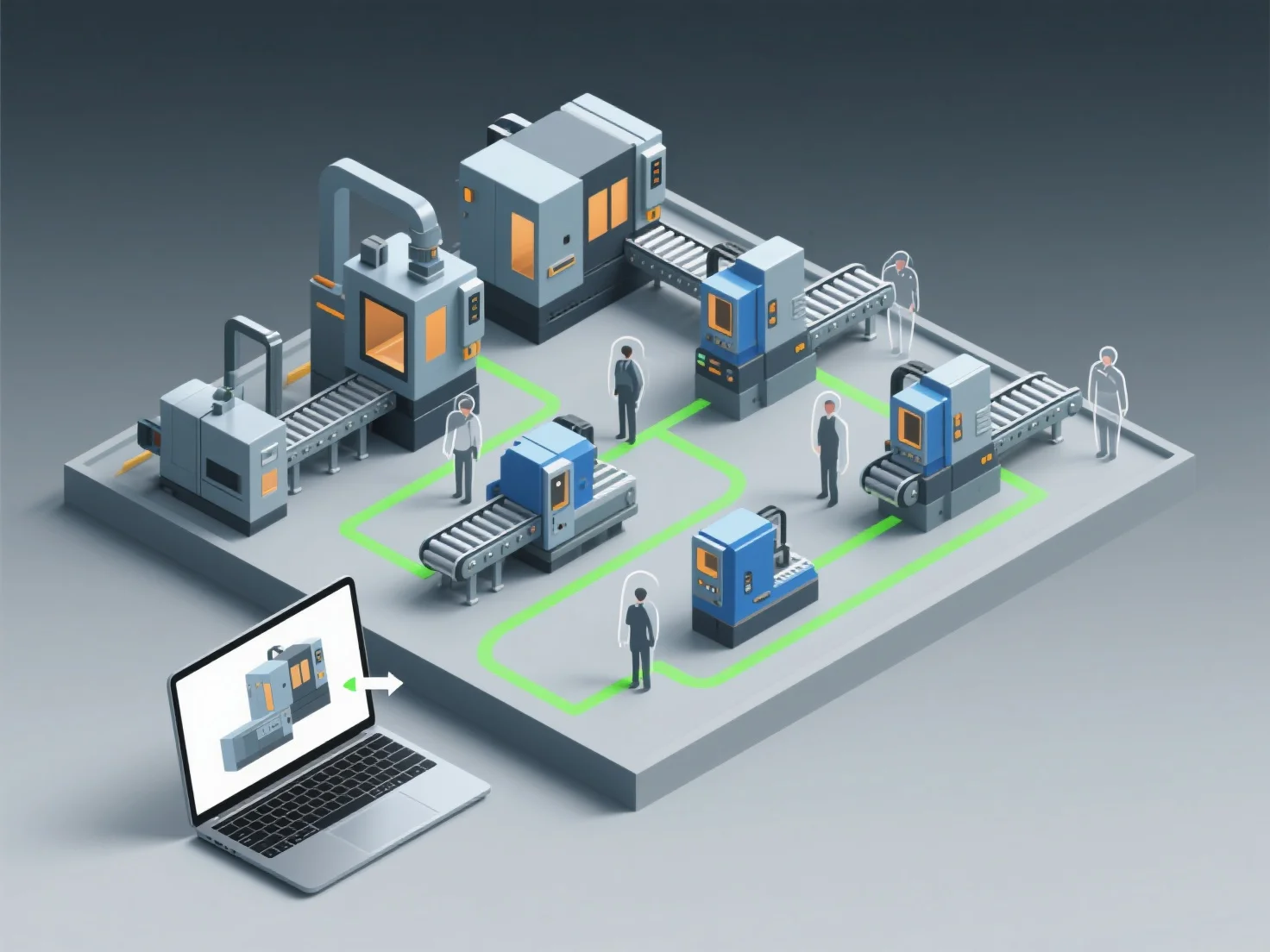 How can 3D modeling help businesses plan the procurement of equipment for production?