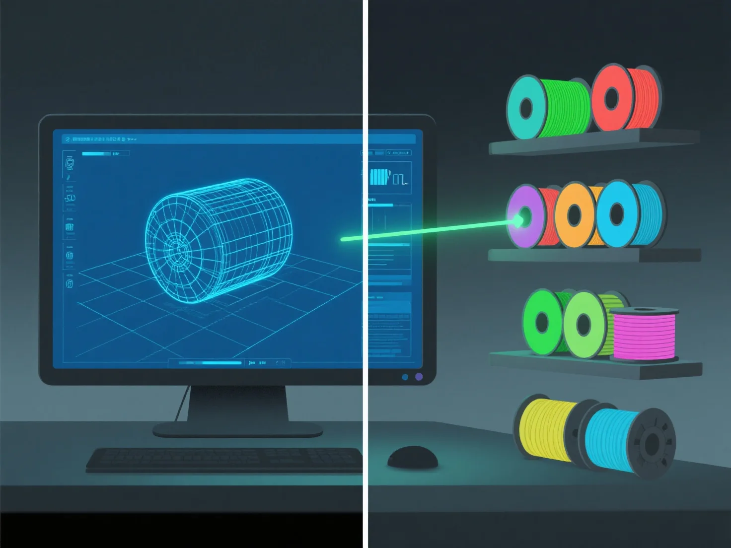 How can 3D models assist in the procurement of materials for 3D printing?