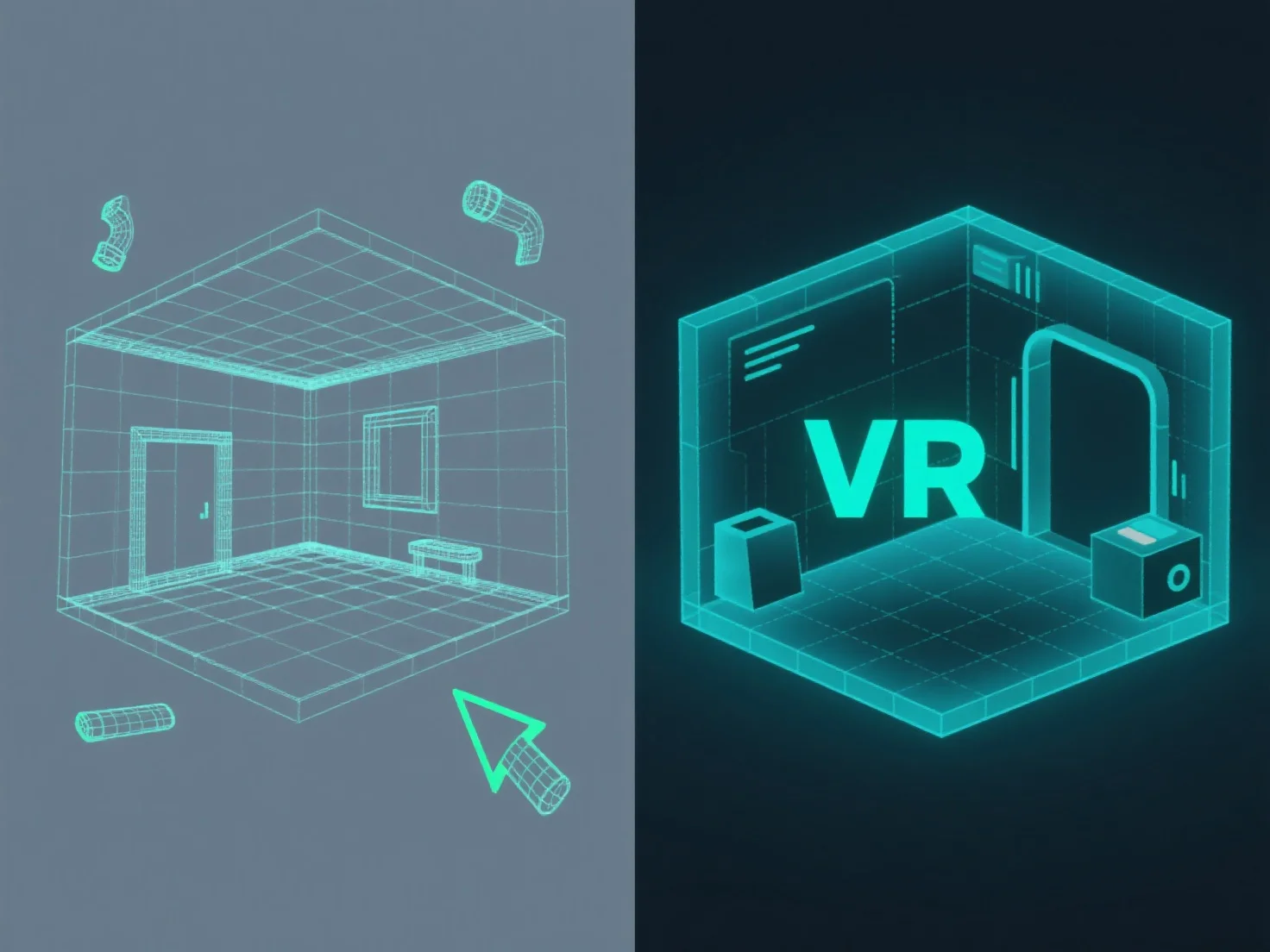 How does 3D modeling assist in implementation planning for virtual reality experiences?