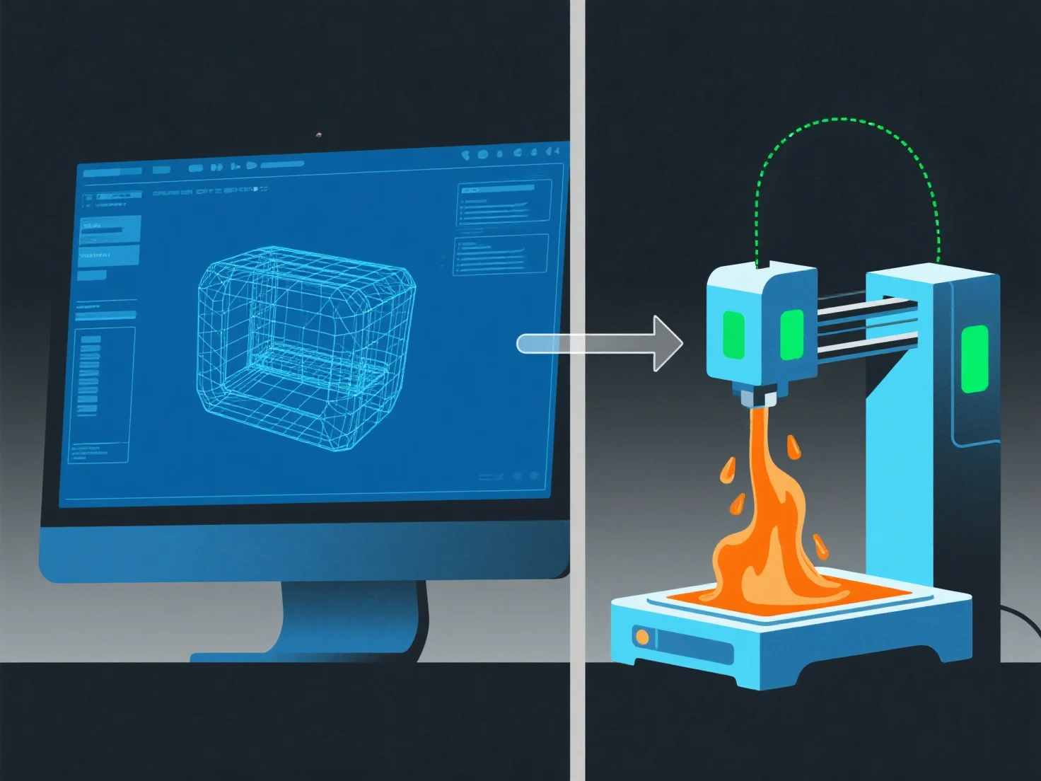 What does "3D printing" mean in relation to 3D modeling?
