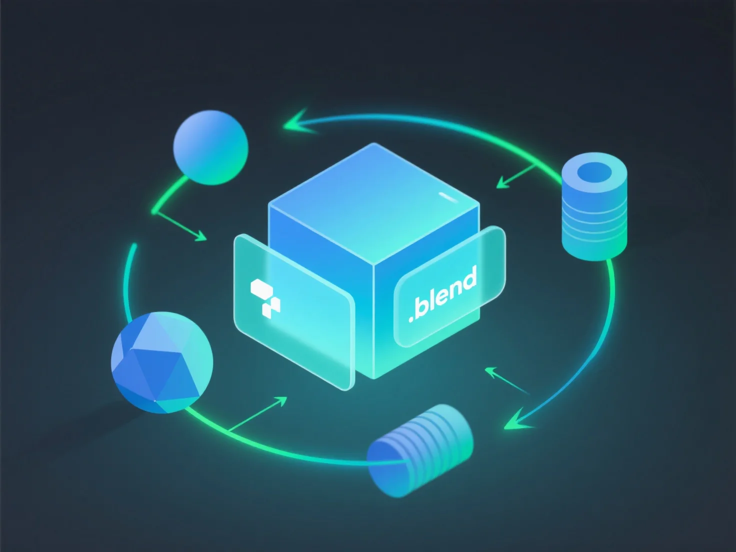 What is the significance of .blend files in Blender 3D modeling?