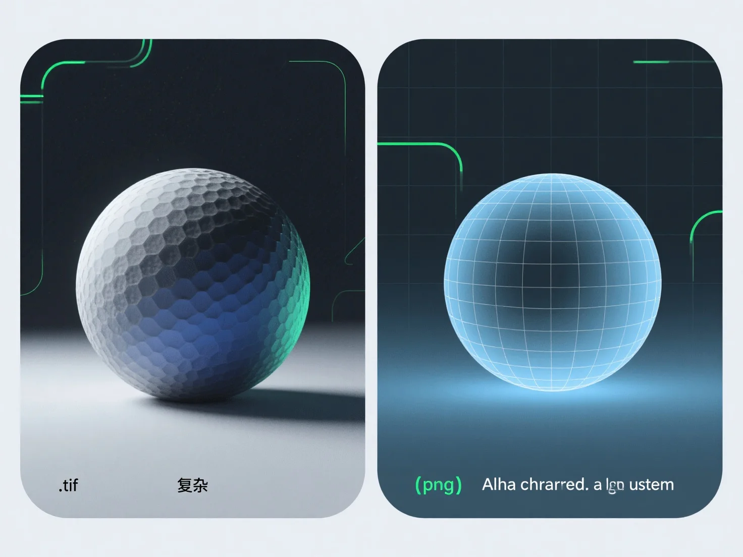 What are the main differences between .tif and .png textures in 3D modeling?