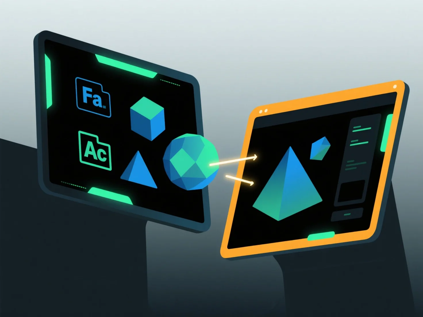 How can you import and export models in various file formats between software applications?