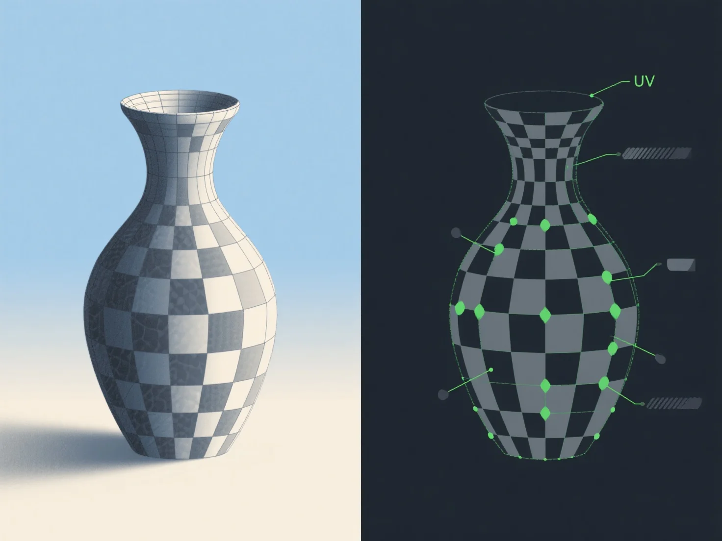 How do texture mapping and UV unwrapping fit into the modeling process?
