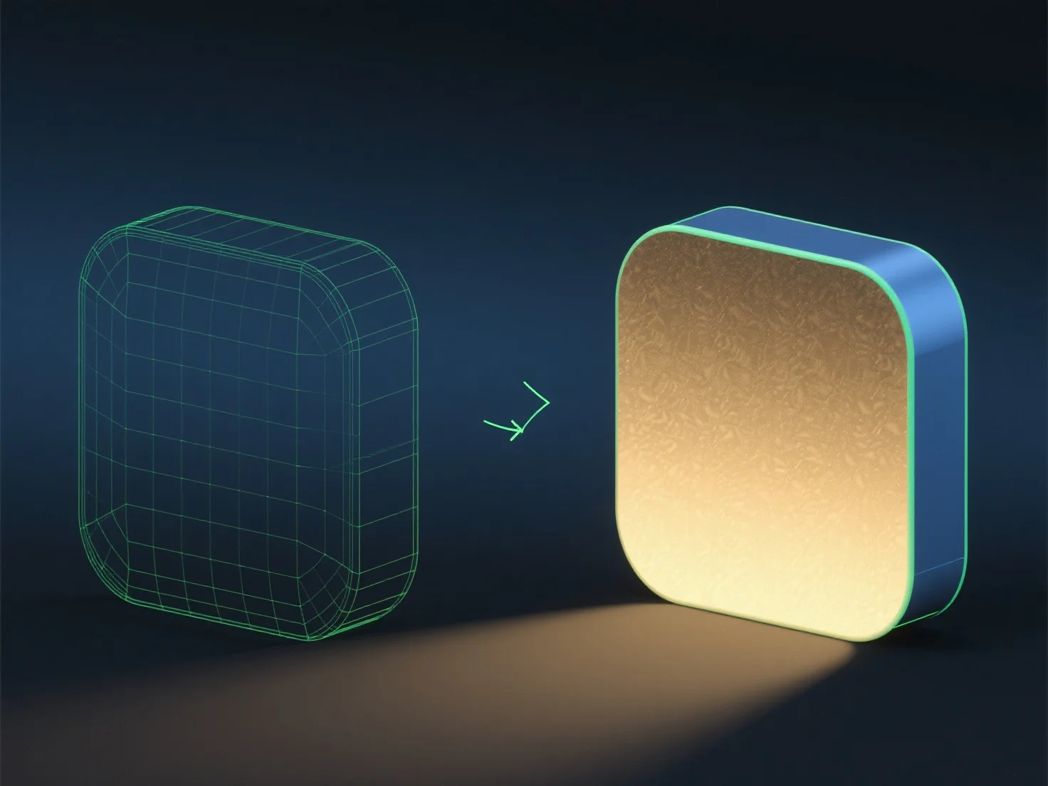 What are the steps involved in rendering a 3D model?