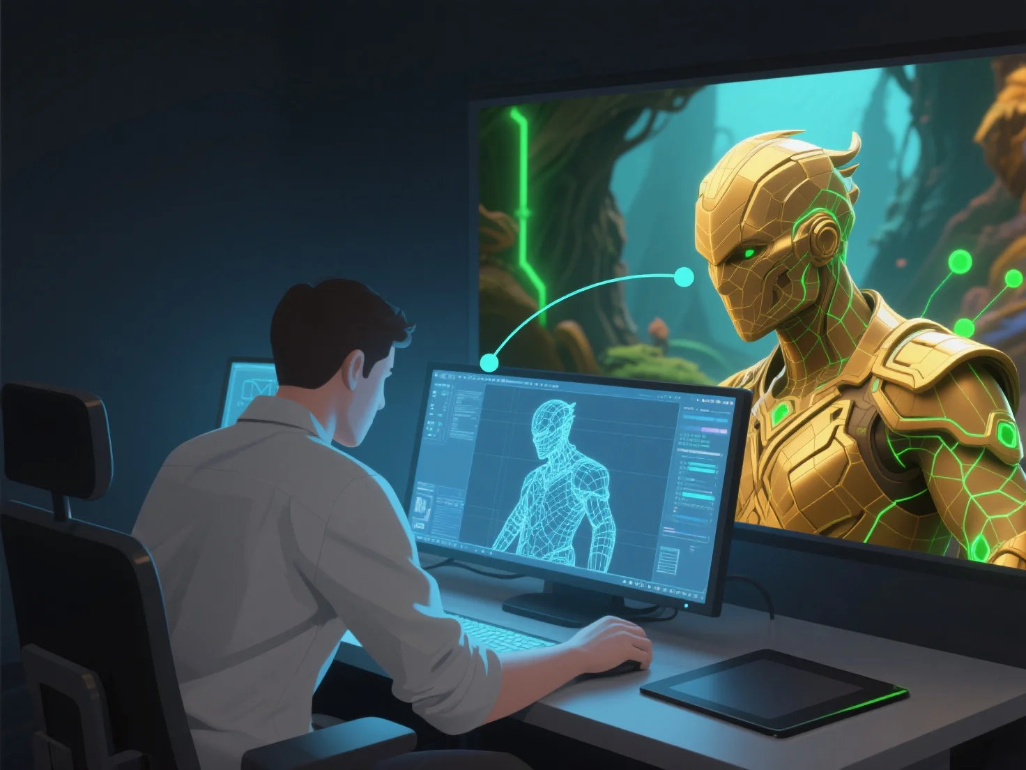 What role does a 3D modeler play in the creation of video games?