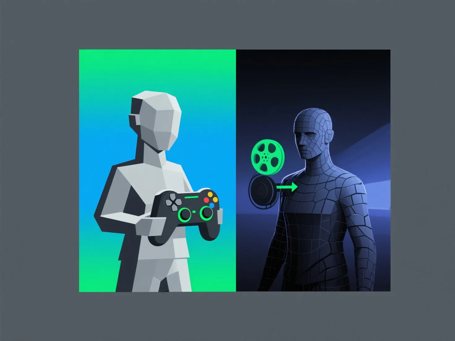 How does the integration of 3D models differ for games versus films?