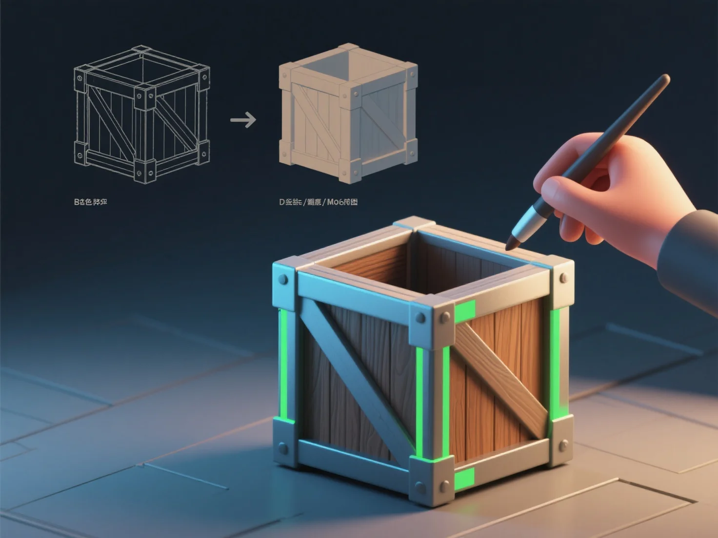 What steps are involved in the texturing process of 3D modeling?