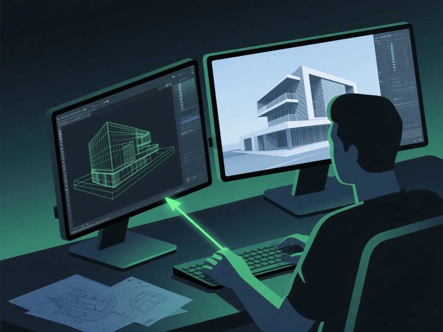 How do 3D modelers contribute to architectural design projects?