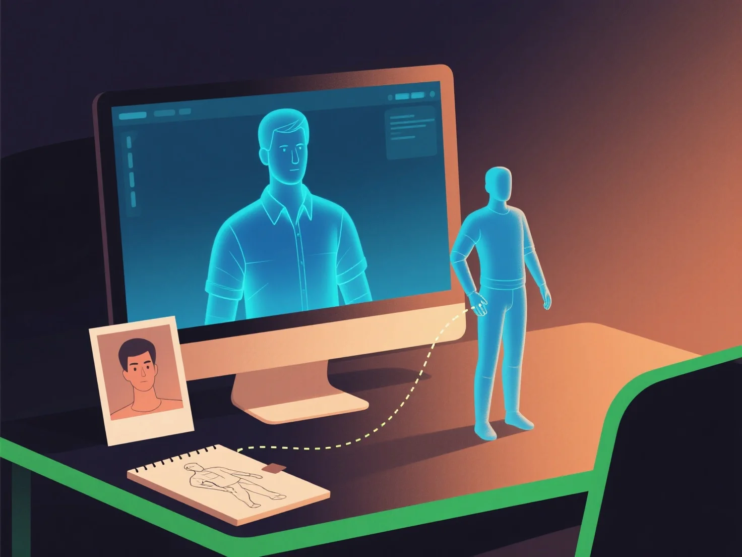 What is the role of reference materials in the 3D modeling process?