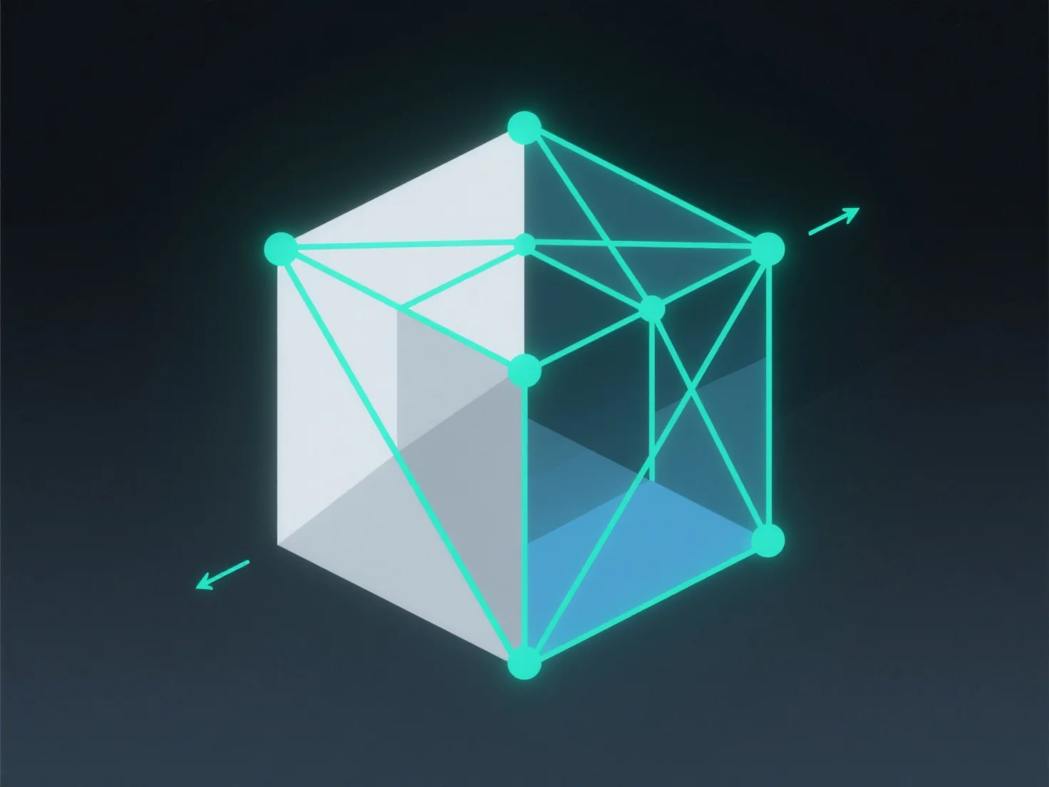 How are edges and faces defined in 3D modeling?