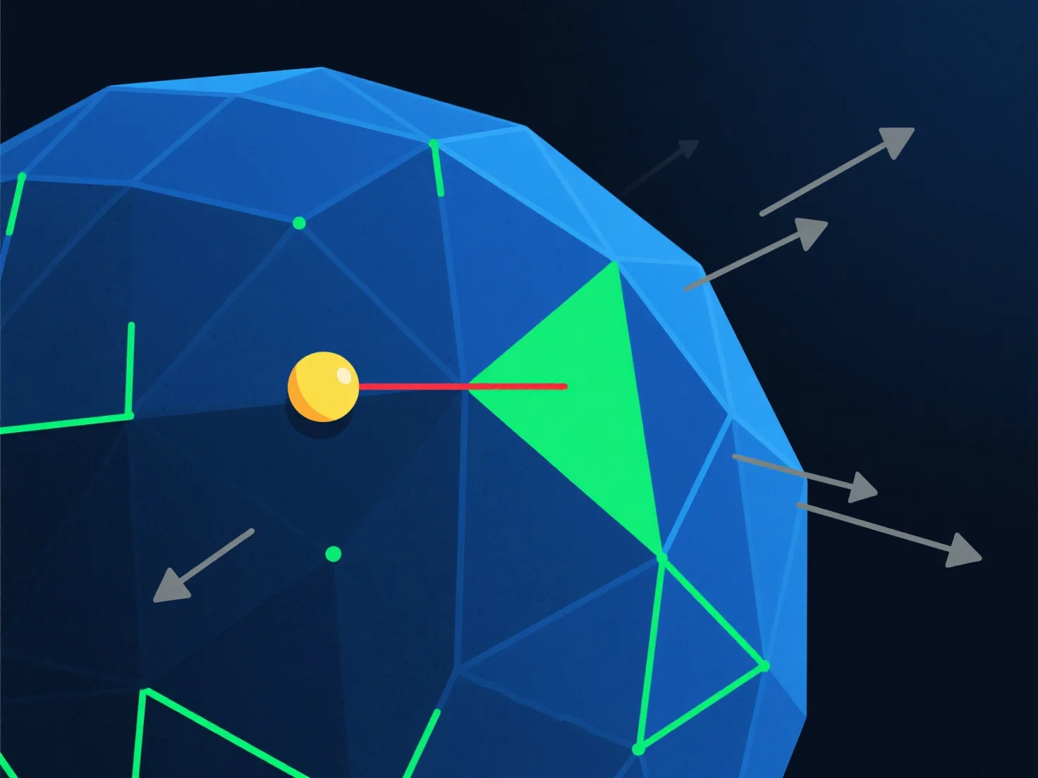What are the building blocks of a polygon mesh in 3D models?