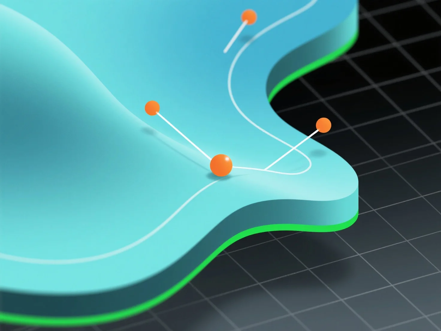 What is the purpose of using control points in 3D modeling?