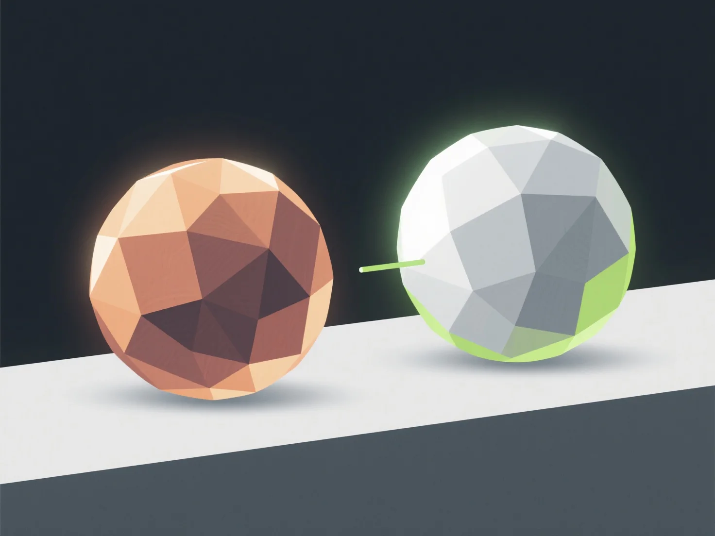 What is the difference between high-poly and low-poly components in 3D modeling?