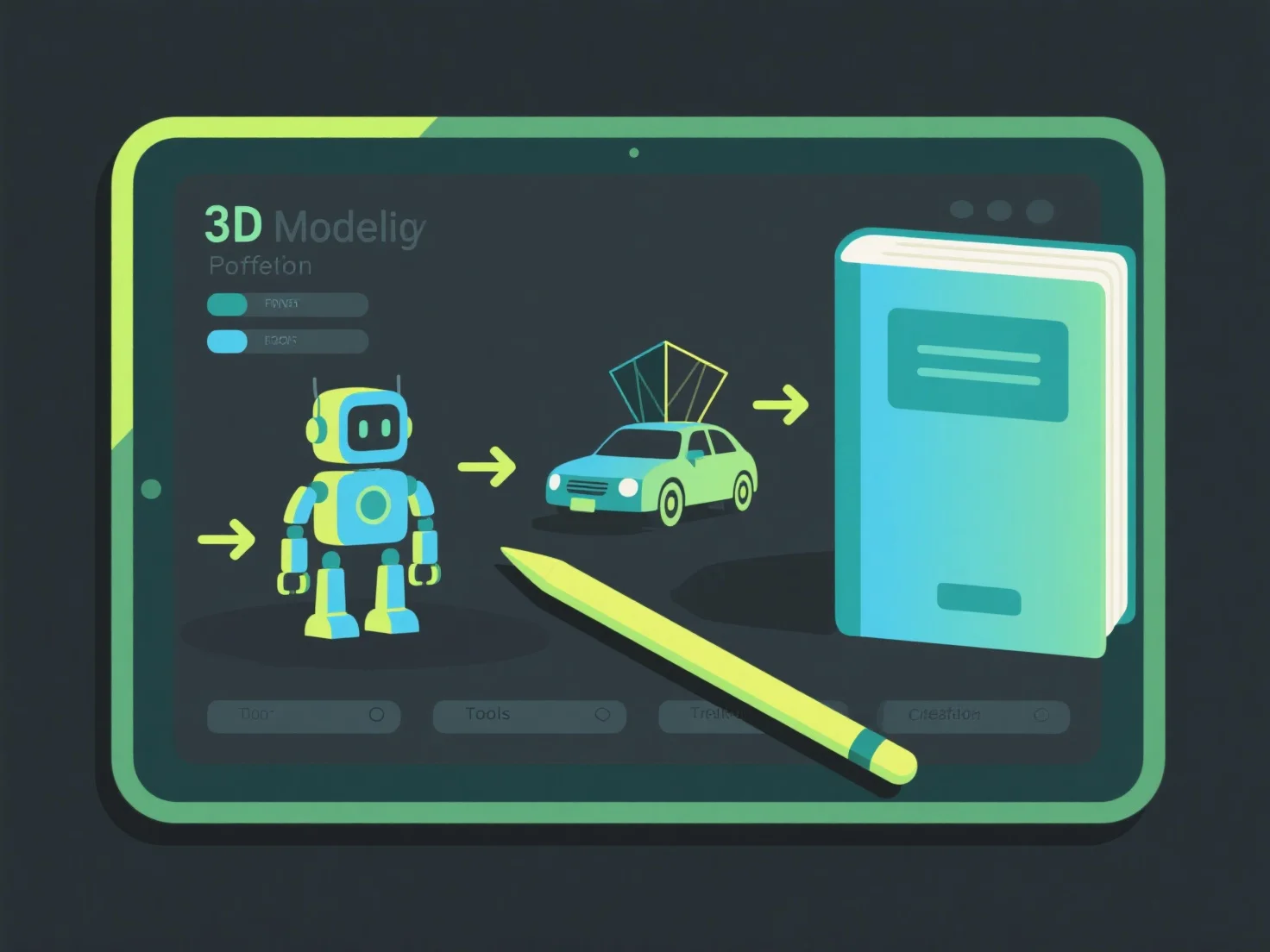 How can you build a portfolio as a beginner 3D modeler?