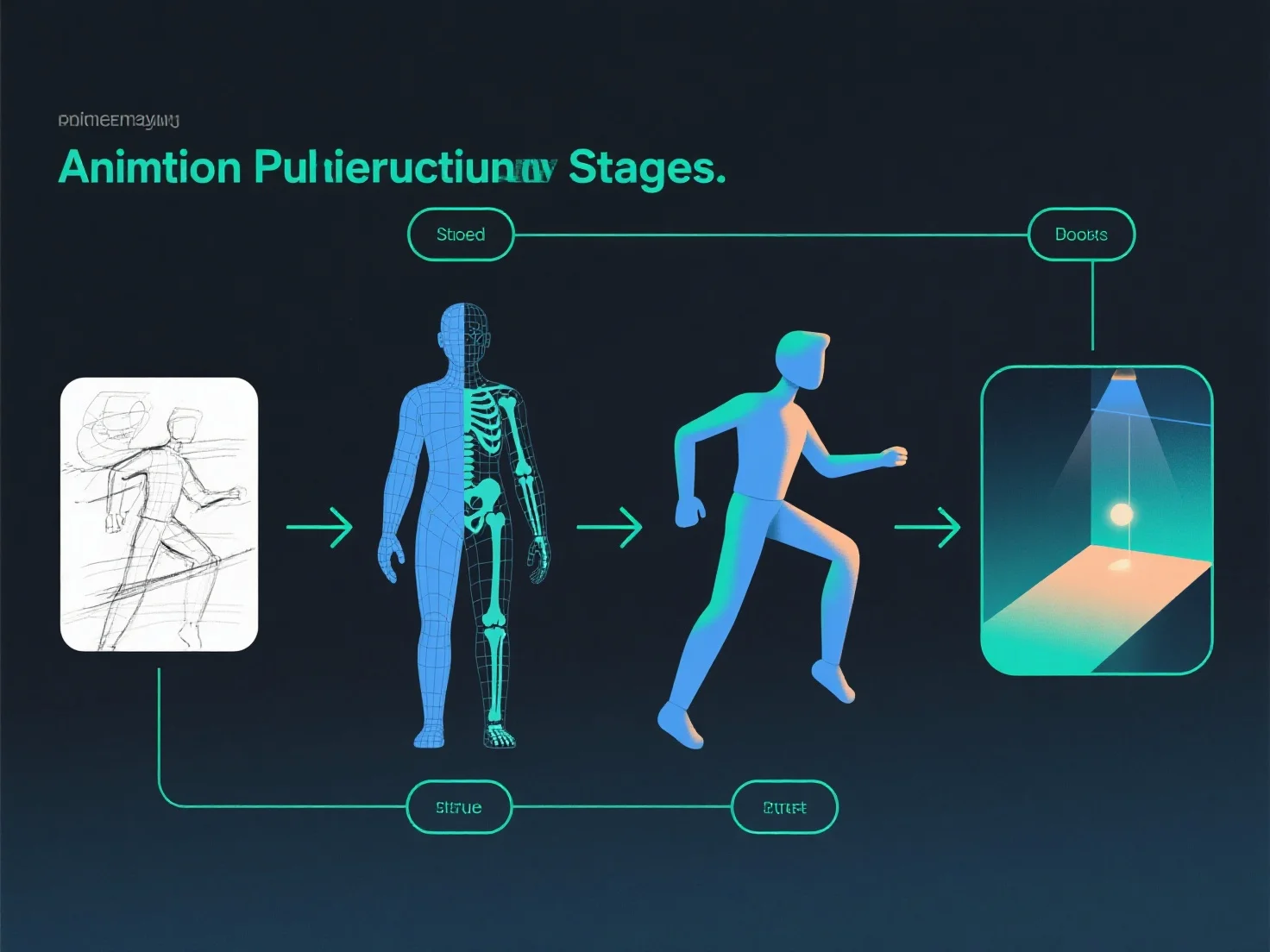 How does 3D modeling fit into the animation production pipeline?